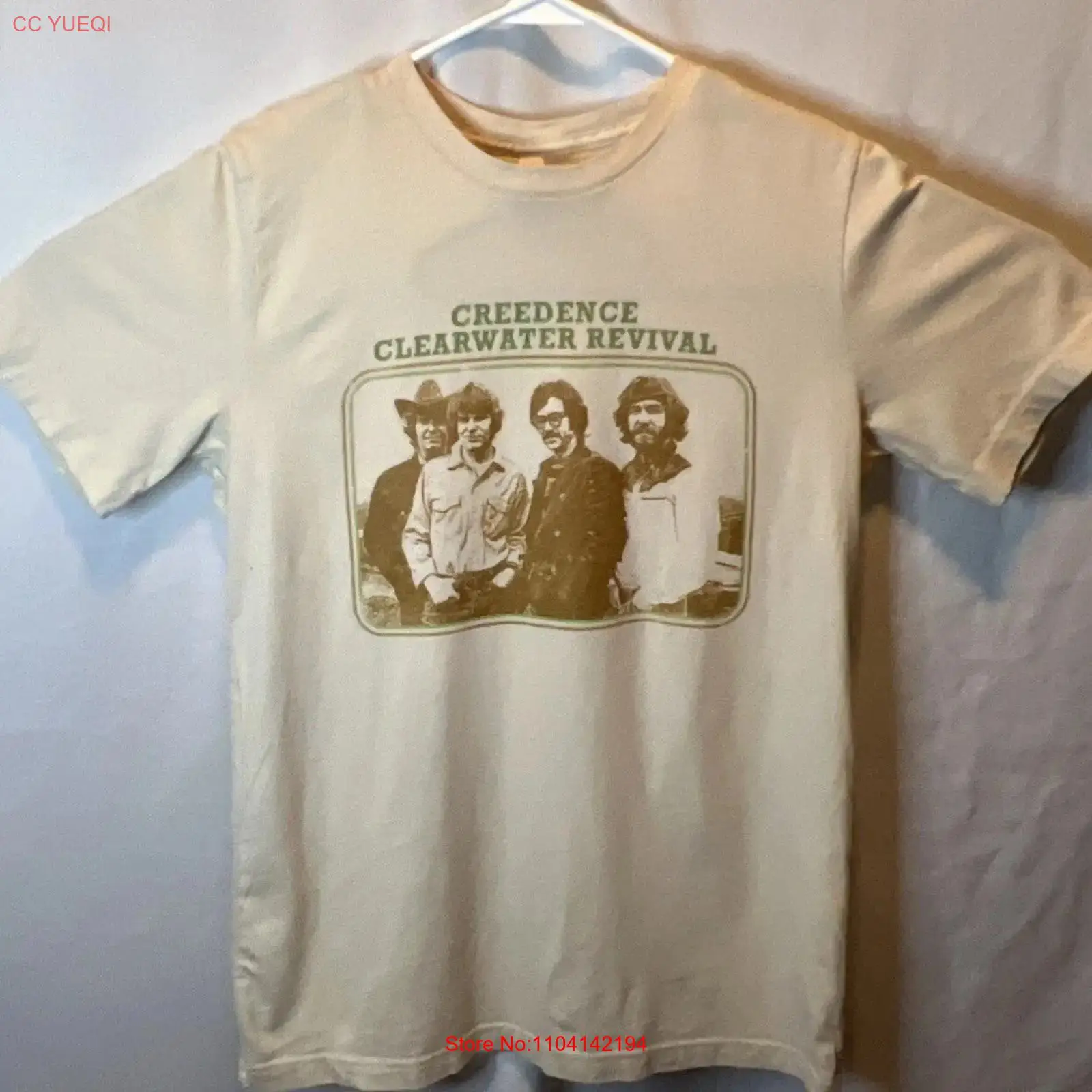 Vintage Fashion Revival - เสื้อยืด Clearwater Creedence Revival รุ่นพิมพ์ซ้ำ สไตล์วินเทจ