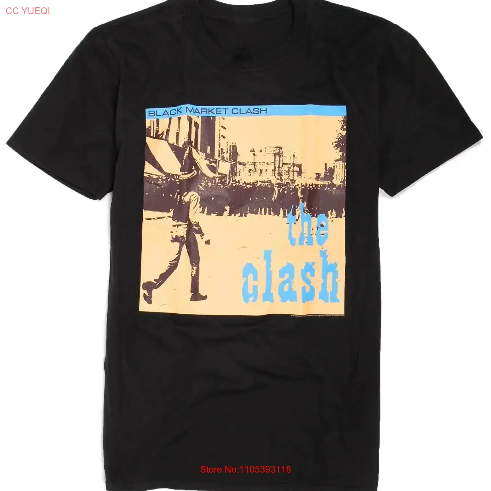 Vintage Fashion Market - เสื้อยืด Rare The Clash Black Market