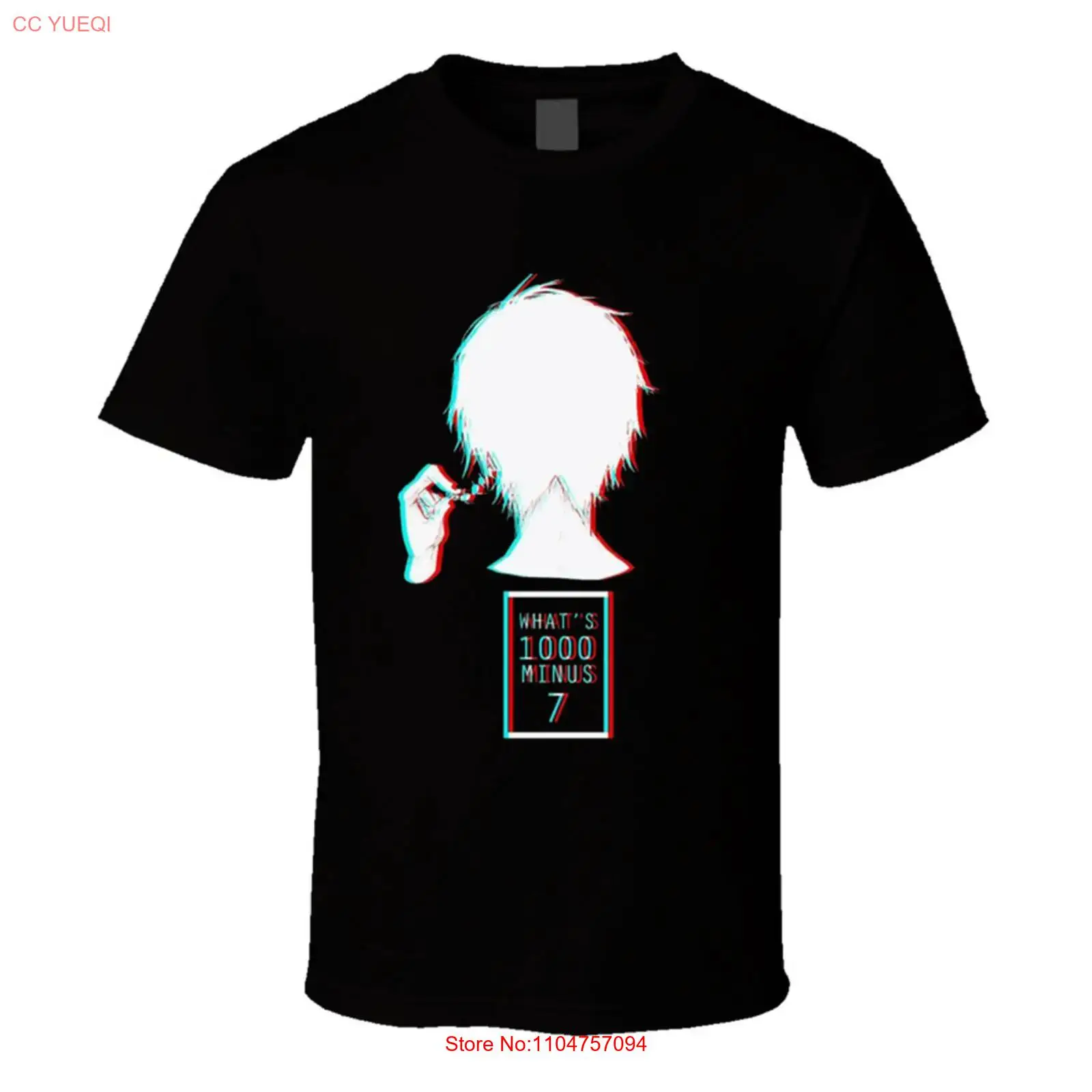 Vintage Fashion Tokyo - เสื้อยืดโตเกียวกูล What's 1000 Minus 7 ลายอนิเมะตลกๆ