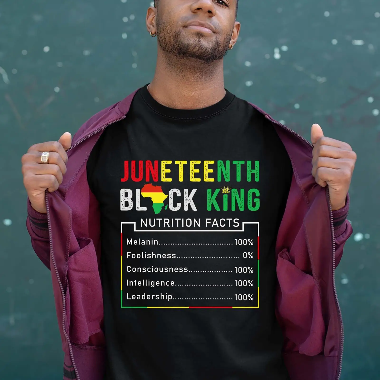 Vintage Fashion History - เสื้อยืด Juneteenth Black King T Shirt