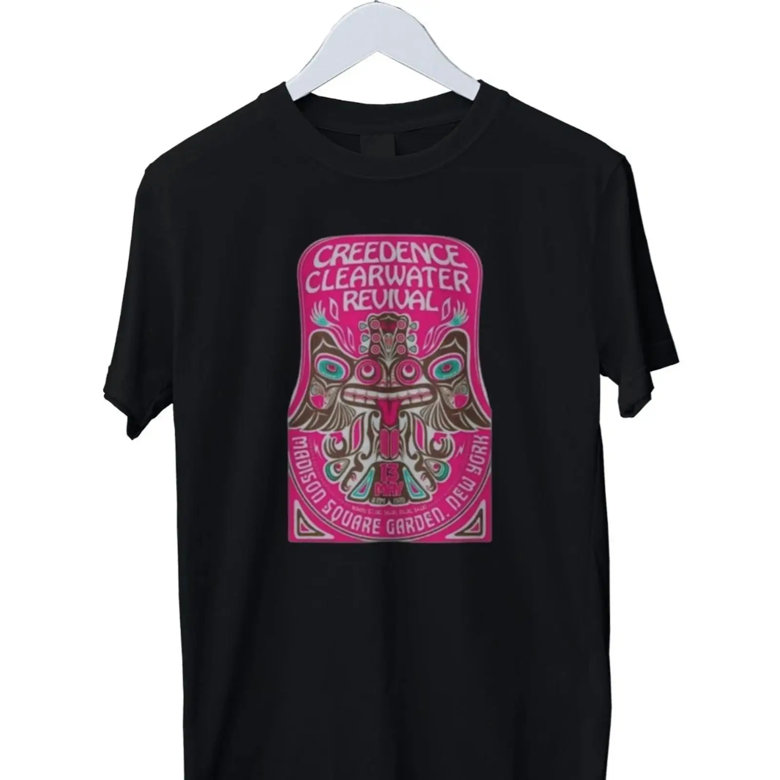 Vintage Fashion Revival - เสื้อยืดวินเทจ Creedence Clearwater Revival 1970 สำหรับผู้ชาย