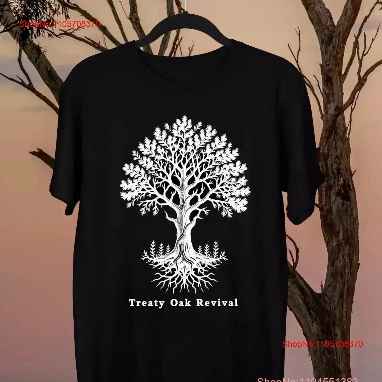 Vintage Fashion Revival - เสื้อยืดคริสต์มาสลายวงดนตรี Treaty Oak Revival ขนาด S