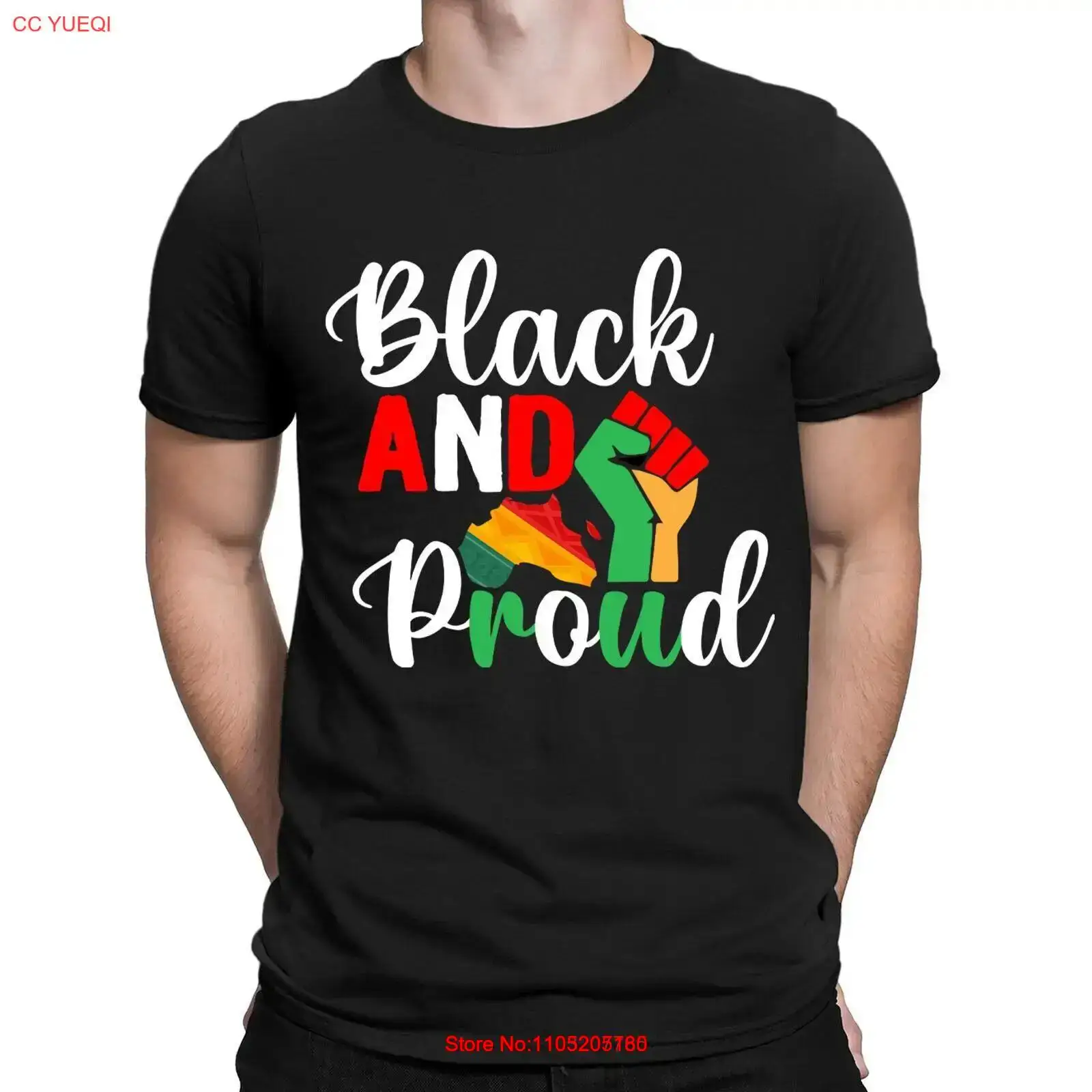 Vintage Fashion History - เสื้อยืด Black And Proud Pride History