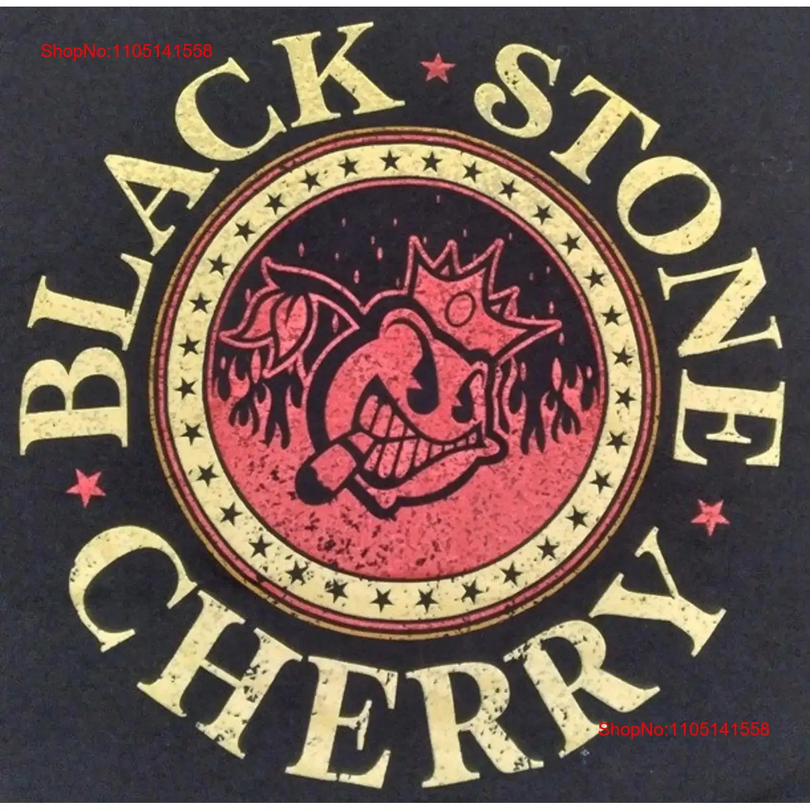Vintage Fashion Logos - เสื้อยืดลายโลโก้ BLACK STONE CHERRY Band Cigar