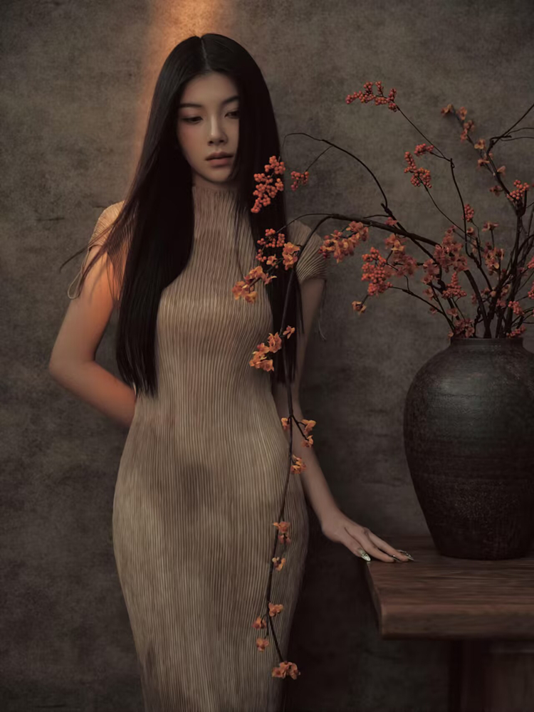 Vintage Fashion Art - ชุดถ่ายภาพแนวศิลปะจีนแบบใหม่ ปี 2026 สำหรับสตูดิโอ ให้บรรยากาศวินเทจ สร้างความรู้สึกเฉพาะตัว