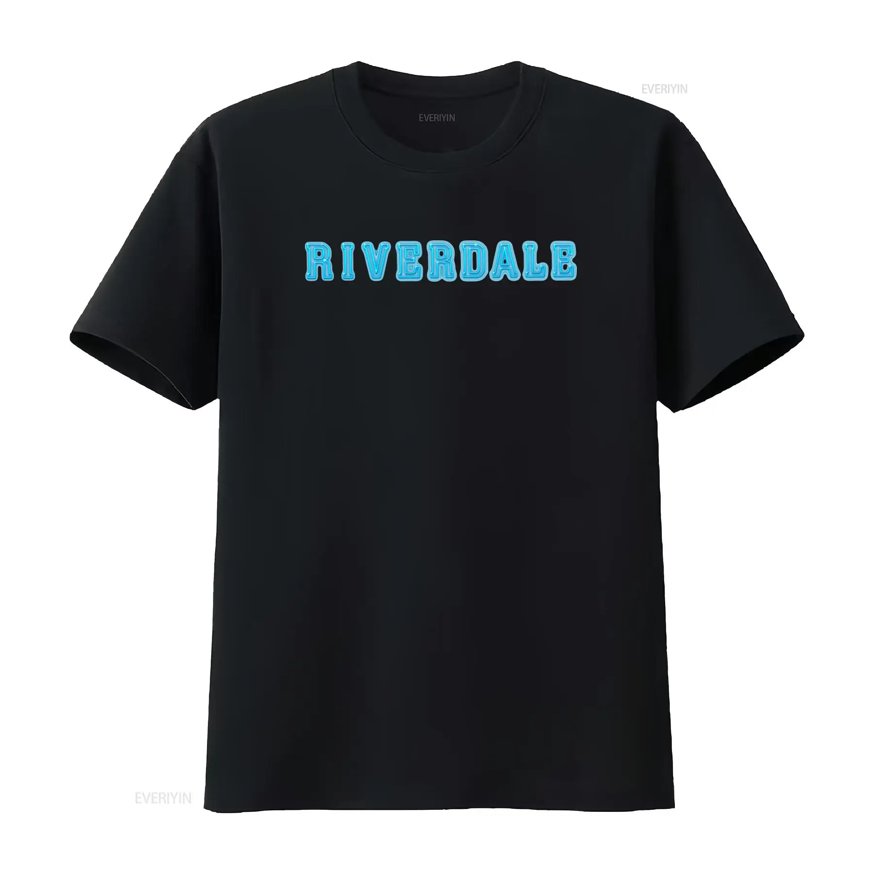 Vintage Fashion Logos - เสื้อยืดลายโลโก้ริเวอร์เดล นีออน บลู พริ้นท์ สำหรับผู้ใหญ่ แฟชั่นอินเทรนด์สำหรับแฟนๆ