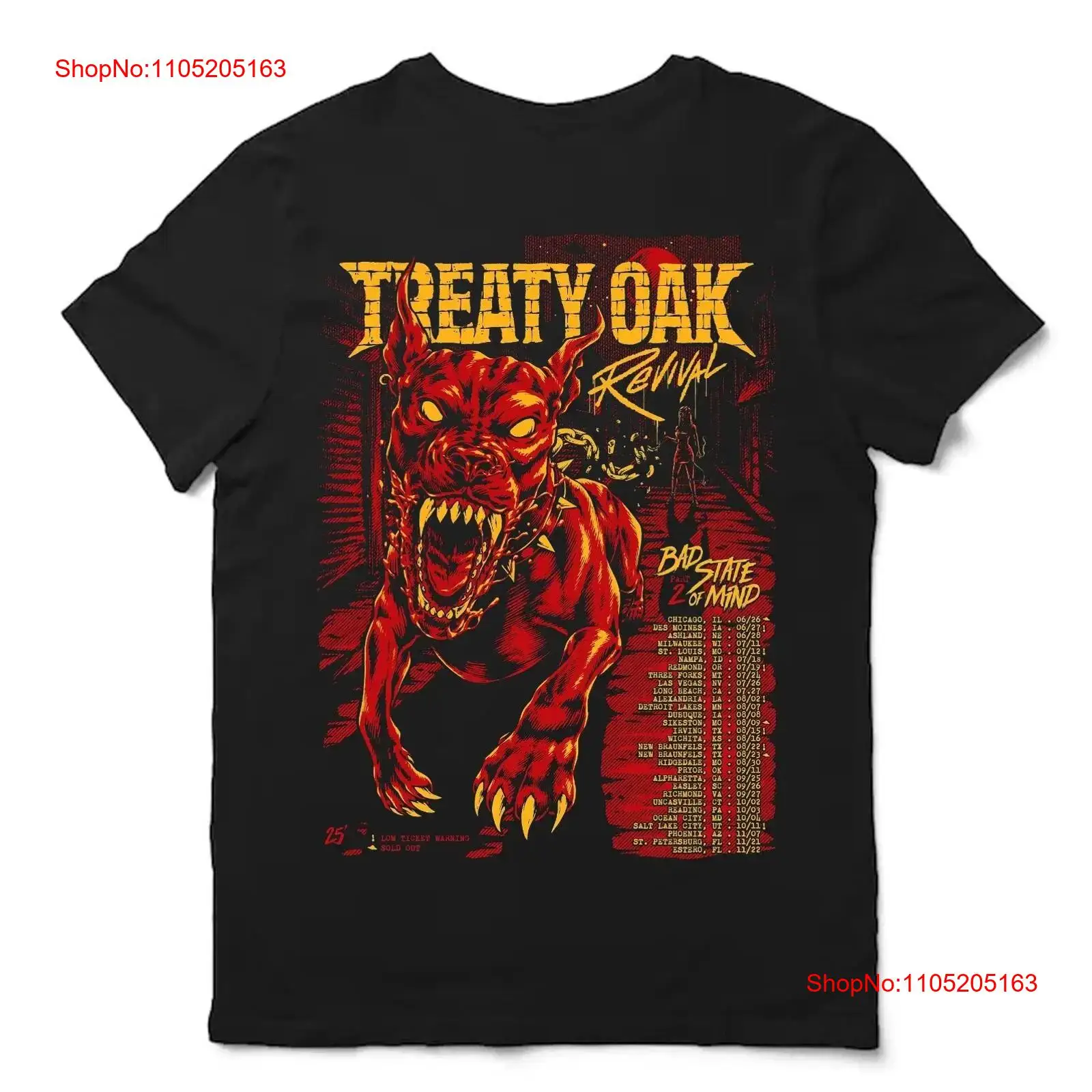Vintage Fashion Revival - เสื้อยืดลายกราฟิกวินเทจสไตล์แฟชั่นดีไซเนอร์ รุ่น Treaty Oak Revival ประกาศทัวร์