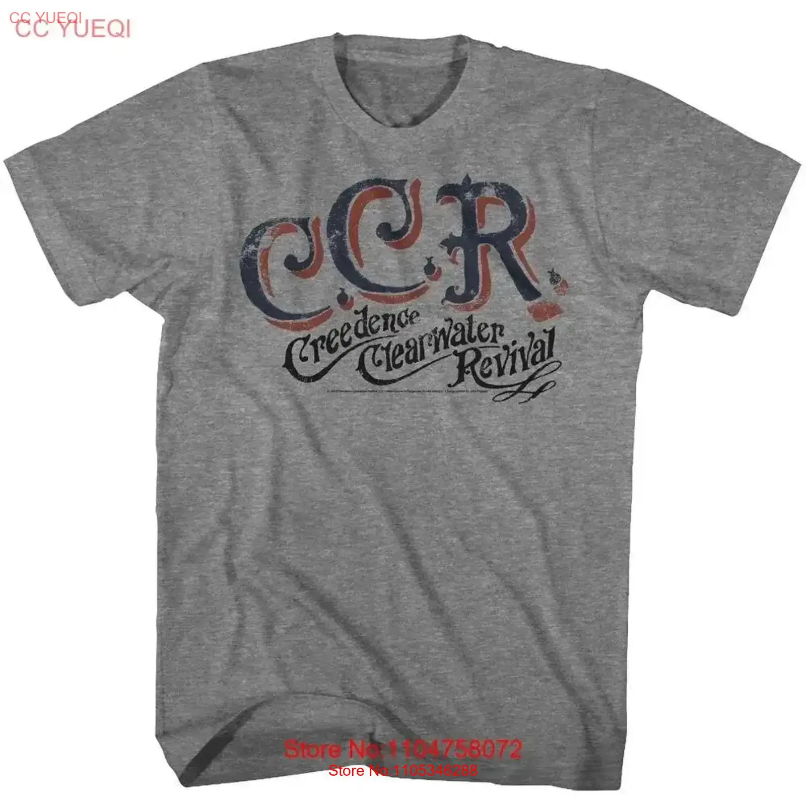 Vintage Fashion Revival - เสื้อยืด Creedence Clearwater Revival ลายโลโก้ CCR