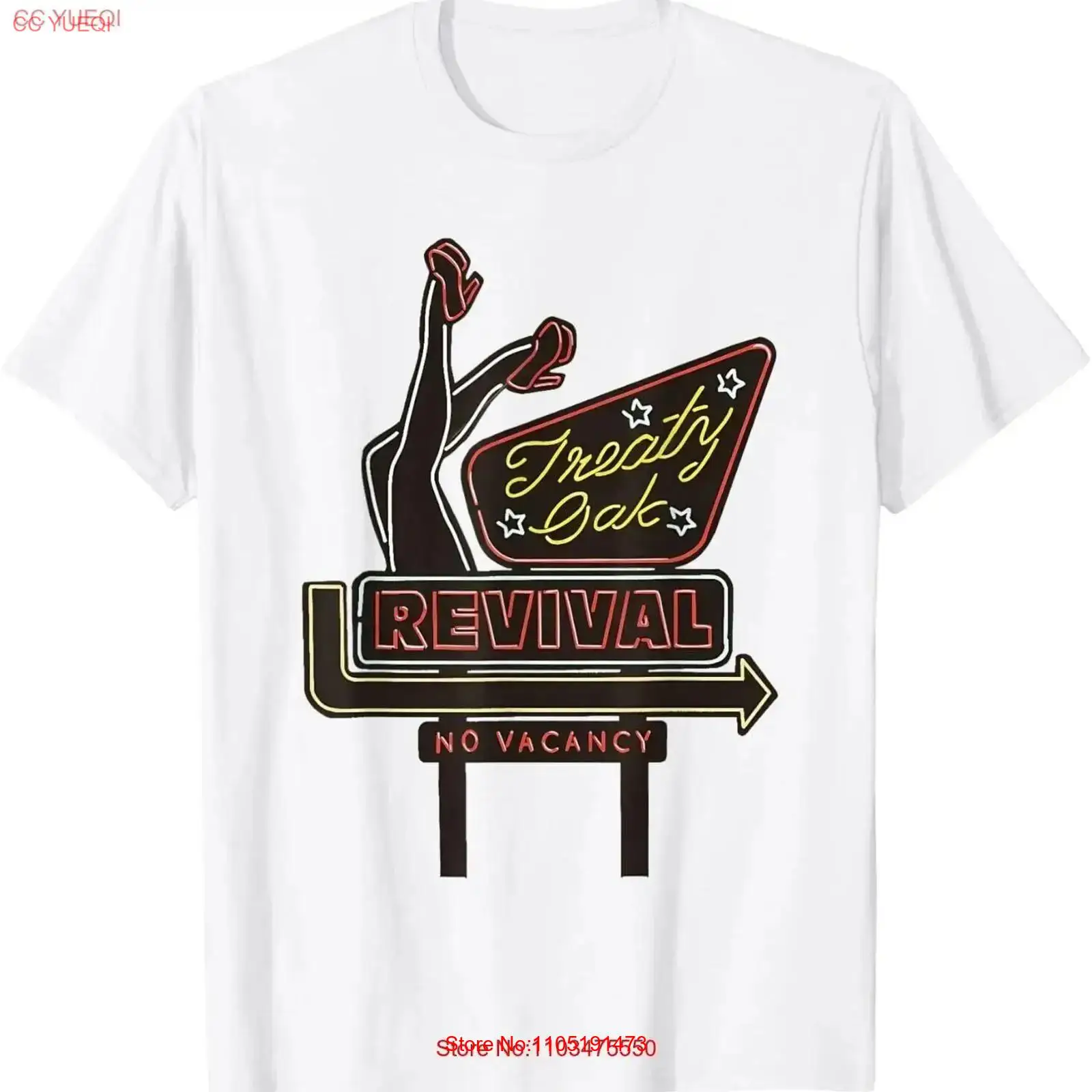 Vintage Fashion Revival - เสื้อยืด Treaty Oak Revival สไตล์วินเทจ ลุคสตรีทแวร์
