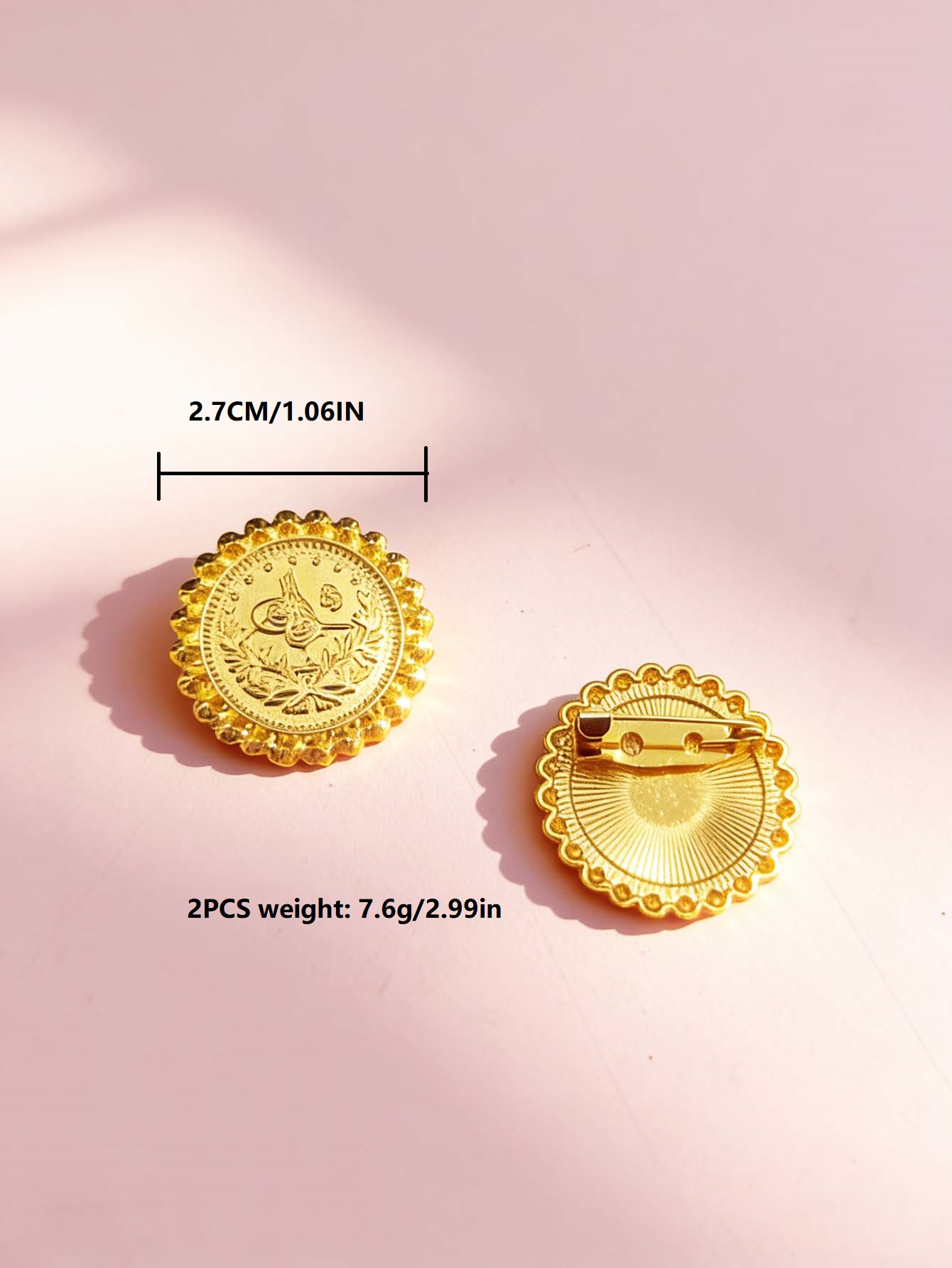 เข็มกลัดผู้หญิงลายเหรียญแบบออต - Vintage Fashion Events บทวิจารณ์และราคา