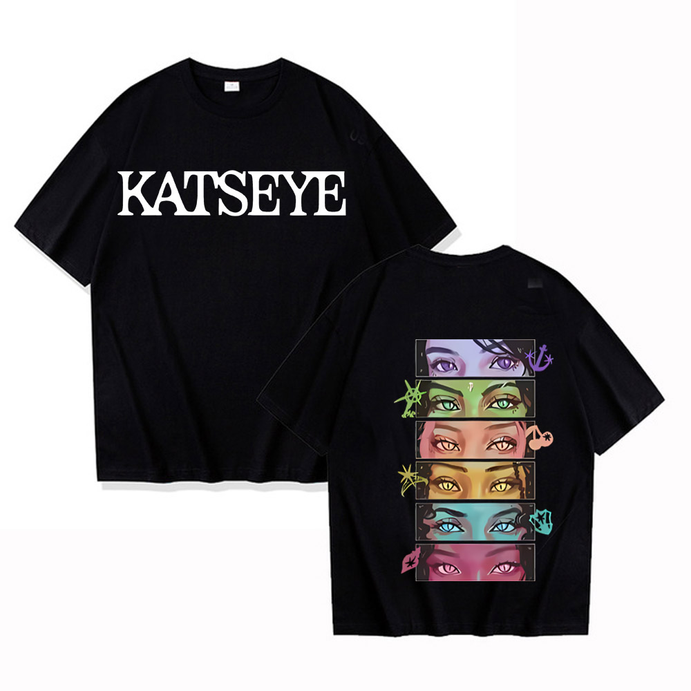 เสื้อยืดคอลลาจลายตา Kpop Katse - Vintage Fashion Collage บทวิจารณ์และราคา