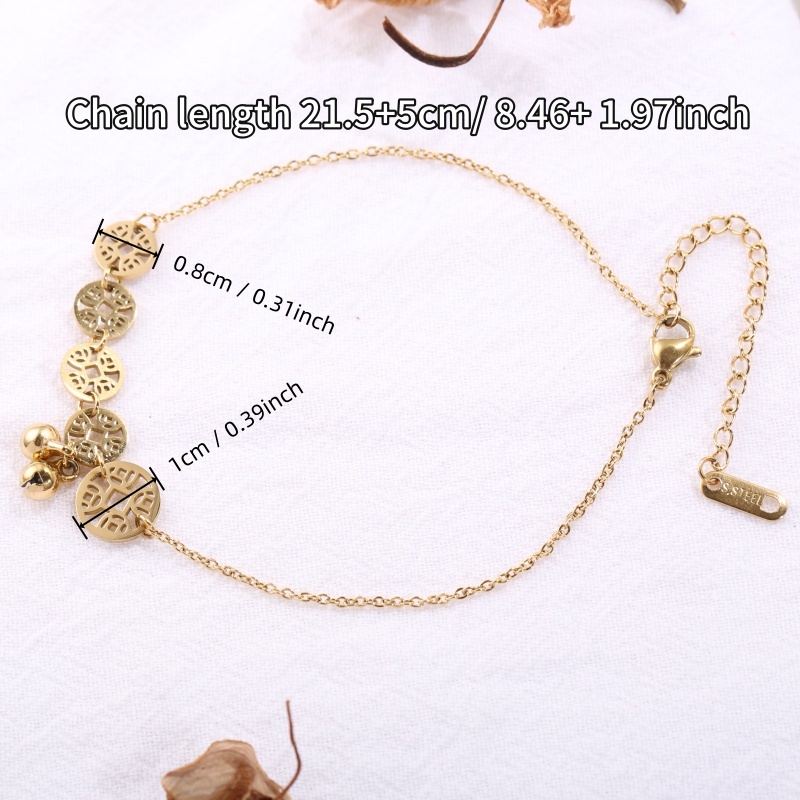 สร้อยข้อเท้าสแตนเลส 1 ชิ้น พร้ - Vintage Fashion Market บทวิจารณ์และราคา