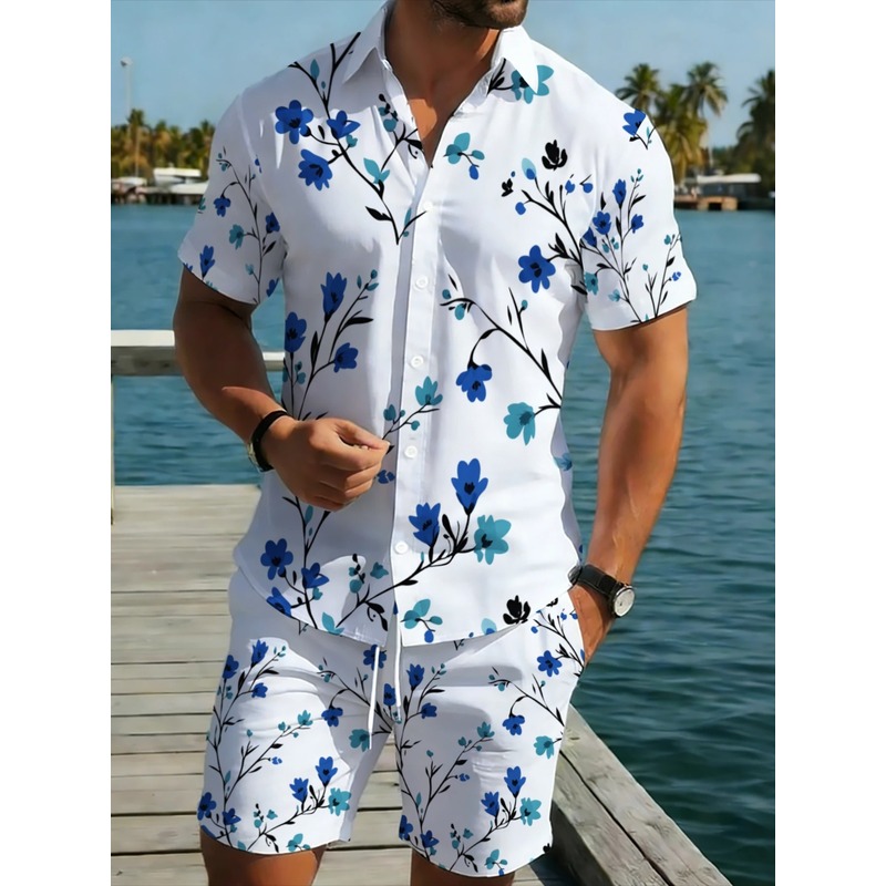 ชุดเสื้อเชิ้ตแขนสั้นลายดอกไม้แ - Printed Floral Shirt บทวิจารณ์และราคา