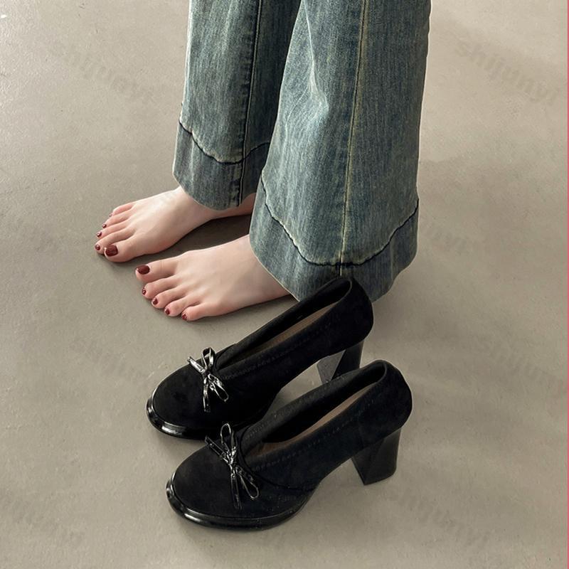 รองเท้าส้นสูงผู้หญิง ฤดูใบไม้ผ - Vintage Outdoor Fashion บทวิจารณ์และราคา