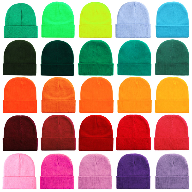 หมวกไหมพรมกันลมสีพื้นพิมพ์โลโก - Vintage Outdoor Fashion บทวิจารณ์และราคา