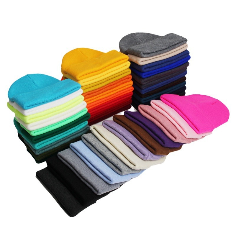 หมวกไหมพรมกันลมสีพื้นพิมพ์โลโก - Vintage Outdoor Fashion บทวิจารณ์และราคา