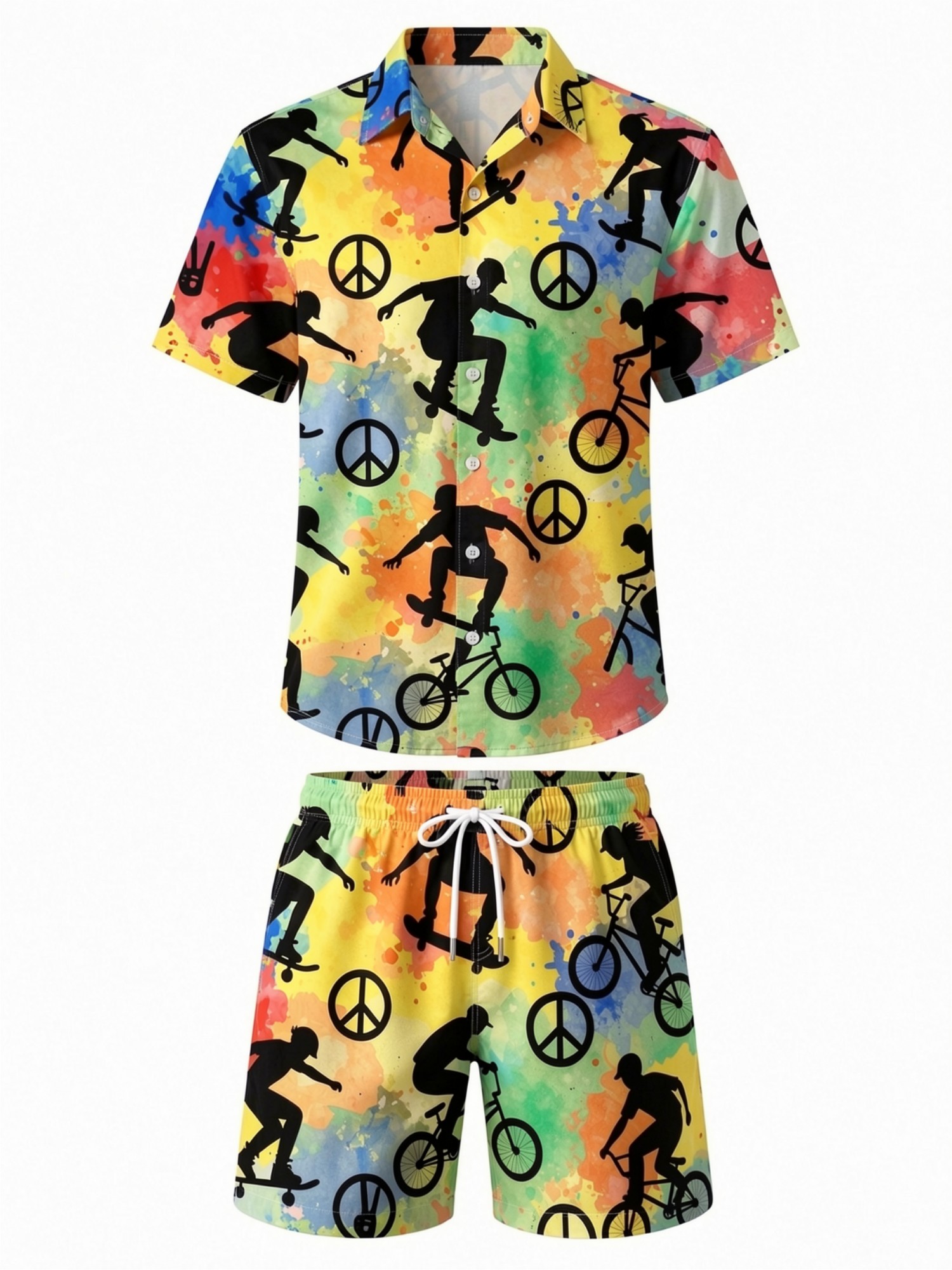 ชุดเสื้อเชิ้ตแขนสั้นลายดอกไม้ส - Printed Floral Shirt บทวิจารณ์และราคา