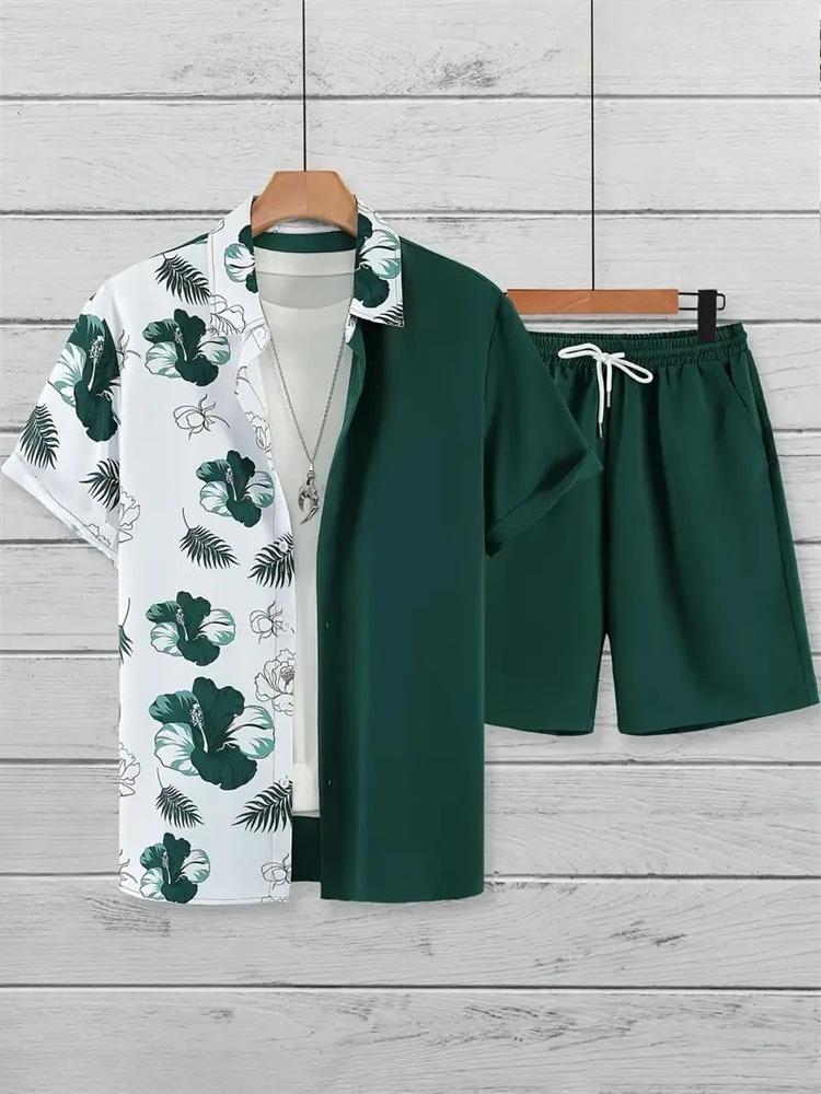 ชุดแฟชั่นผู้ชาย เสื้อคอปกพิมพ์ - Printed Floral Shirt บทวิจารณ์และราคา