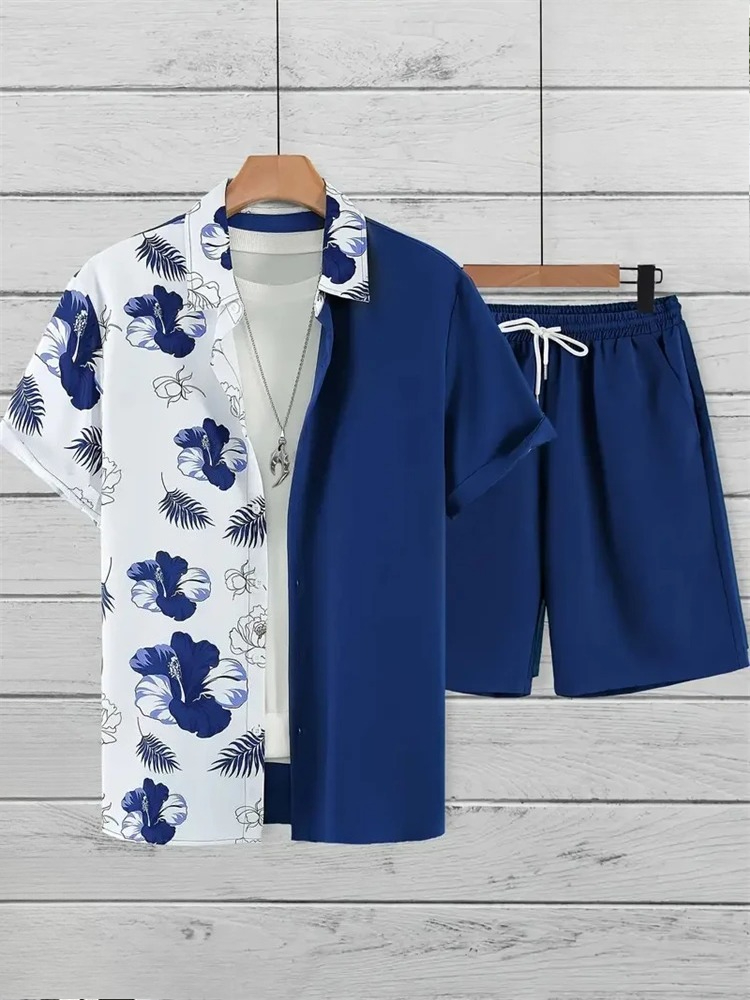 ชุดแฟชั่นผู้ชาย เสื้อคอปกพิมพ์ - Printed Floral Shirt บทวิจารณ์และราคา
