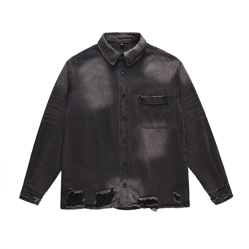 เสื้อแจ็คเก็ตยีนส์ขาดๆ สไตล์สต - Vintage Fashion Jeans บทวิจารณ์และราคา
