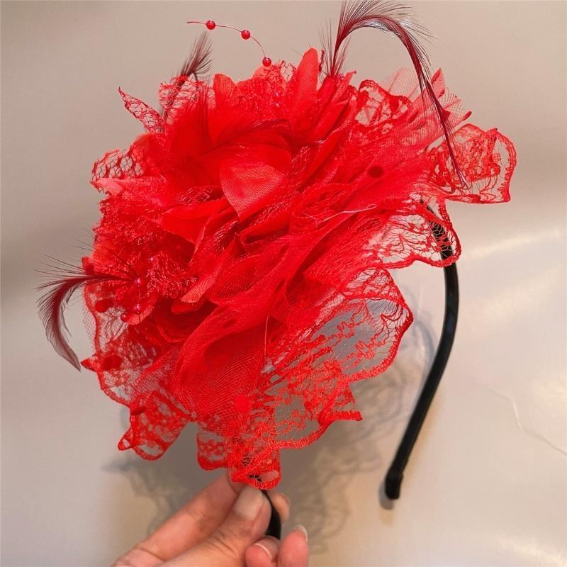 A52E LACE FLower Hair Hoop For - Vintage Fashion Events บทวิจารณ์และราคา