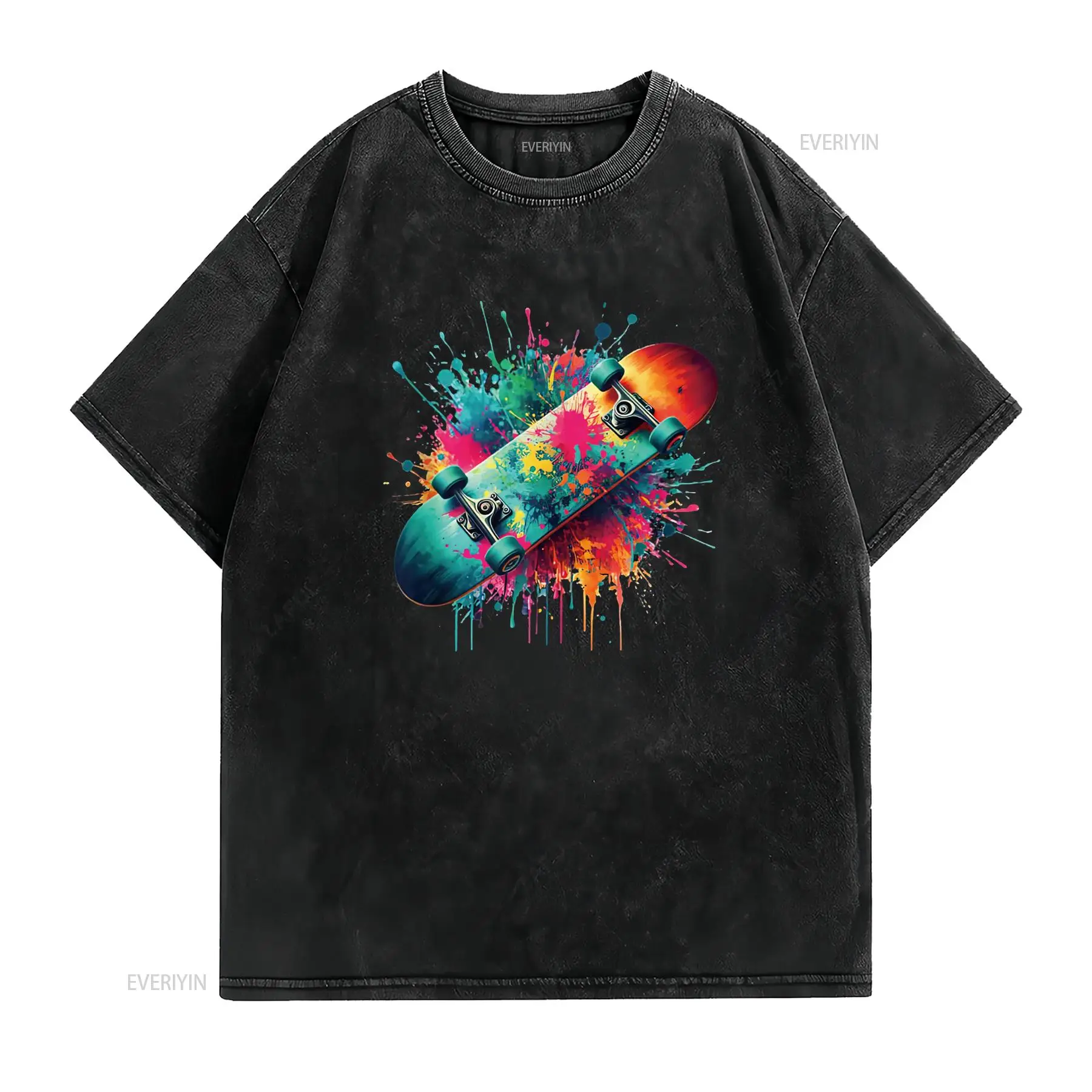 เสื้อยืดลายสเก็ตบอร์ดเท่ๆ สำหร - Vintage Fashion Art บทวิจารณ์และราคา