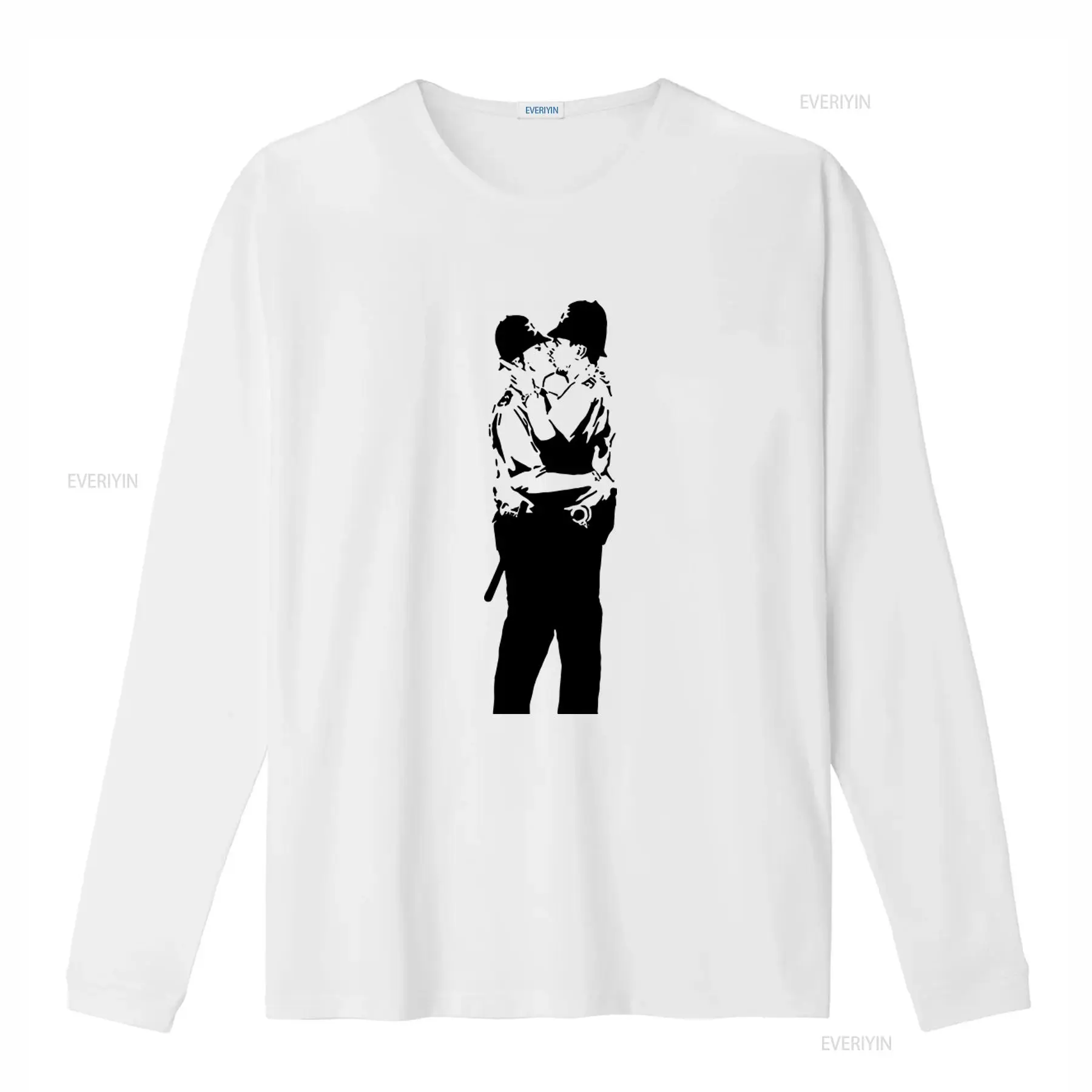 เสื้อยืดพิมพ์ลาย Banksy Kissin - Vintage Fashion Art บทวิจารณ์และราคา