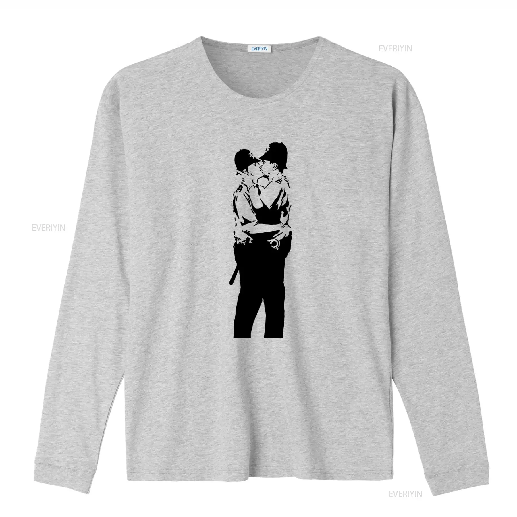 เสื้อยืดพิมพ์ลาย Banksy Kissin - Vintage Fashion Art บทวิจารณ์และราคา