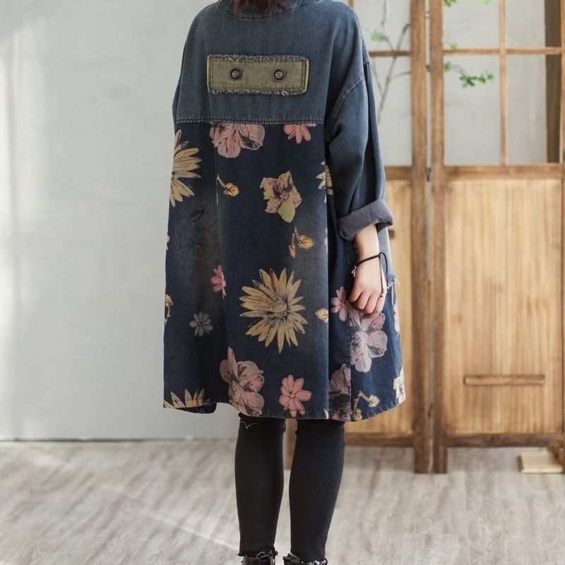 แจ็คเก็ตยีนส์ผู้หญิงแบบยาวปานก - Vintage Trench Coat บทวิจารณ์และราคา