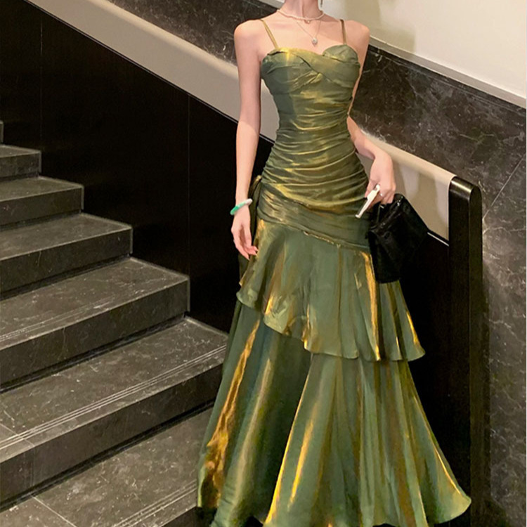 เดรสยาวผู้หญิงสไตล์หรูหราประดั - Vintage Fashion Events บทวิจารณ์และราคา
