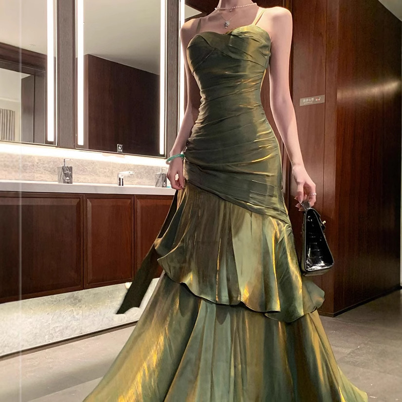 เดรสยาวผู้หญิงสไตล์หรูหราประดั - Vintage Fashion Events บทวิจารณ์และราคา