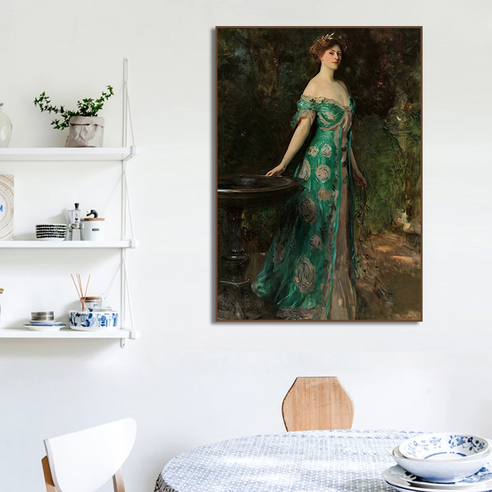 ภาพพิมพ์ผ้าใบสไตล์วินเทจ ภาพวา - Vintage Fashion Art บทวิจารณ์และราคา