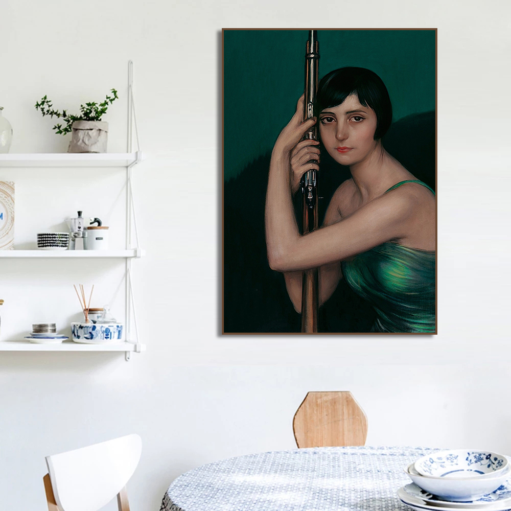 ภาพพิมพ์ผ้าใบสไตล์วินเทจ ภาพวา - Vintage Fashion Art บทวิจารณ์และราคา
