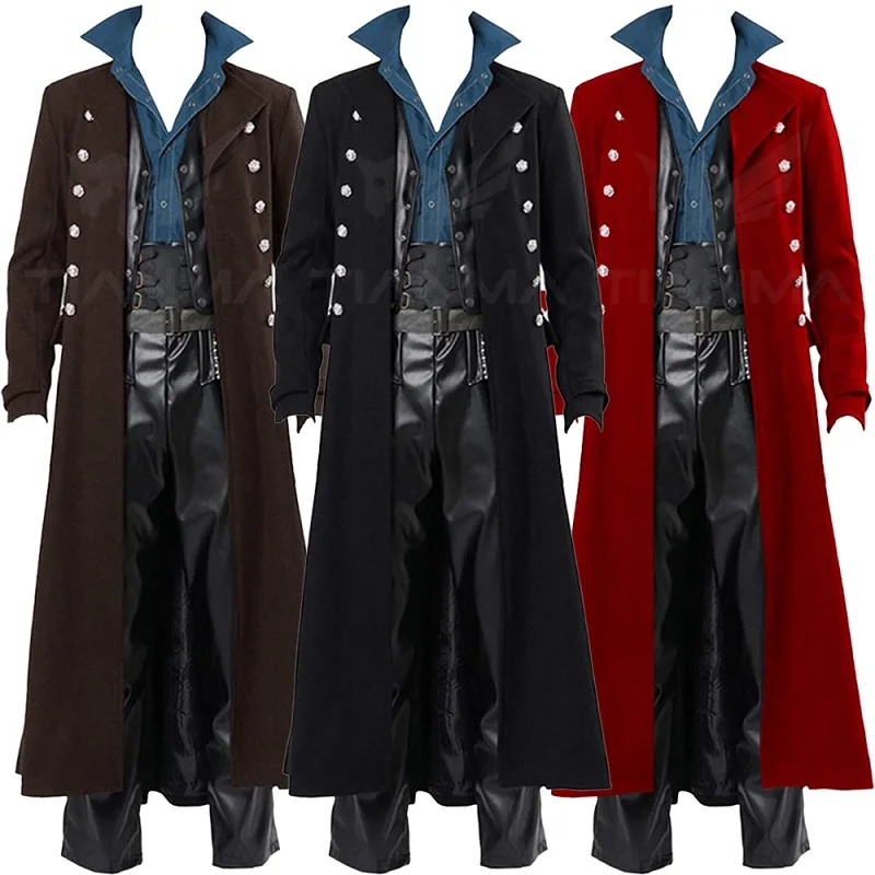 ผู้ชายยุคกลางสไตล์อังกฤษ Punk  - Vintage Trench Coat บทวิจารณ์และราคา