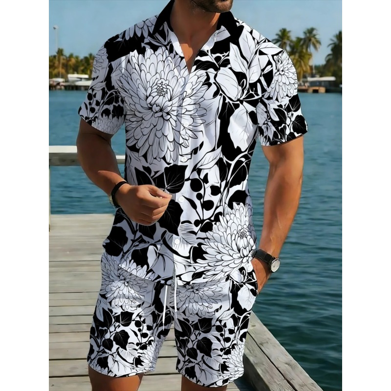 ชุดเสื้อเชิ้ตแขนสั้นลายดอกไม้ส - Printed Floral Shirt บทวิจารณ์และราคา