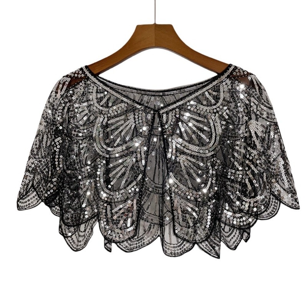 ผ้าคลุมไหล่แบบโปร่งลายลูกไม้ปร - Vintage Fashion Art บทวิจารณ์และราคา