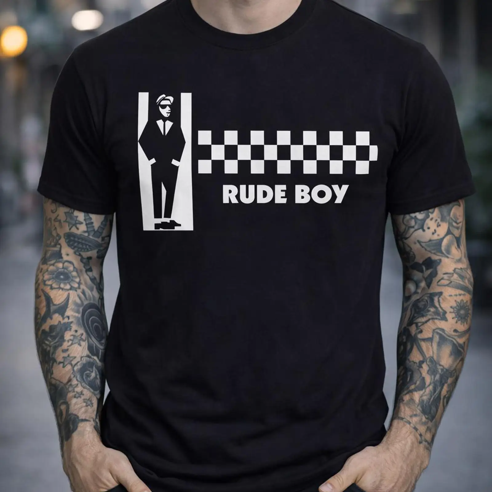 เสื้อยืด Rude Boy 2Tone Ska ลา - Vintage Fashion Revival บทวิจารณ์และราคา