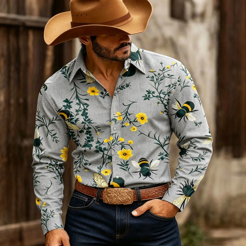 เสื้อเชิ้ตแขนยาวพิมพ์ลายดอกไม้ - Printed Floral Shirt บทวิจารณ์และราคา