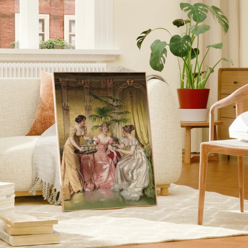 โปสเตอร์ภาพวาดผู้หญิงยุคเรอเนซ - Vintage Fashion Art บทวิจารณ์และราคา