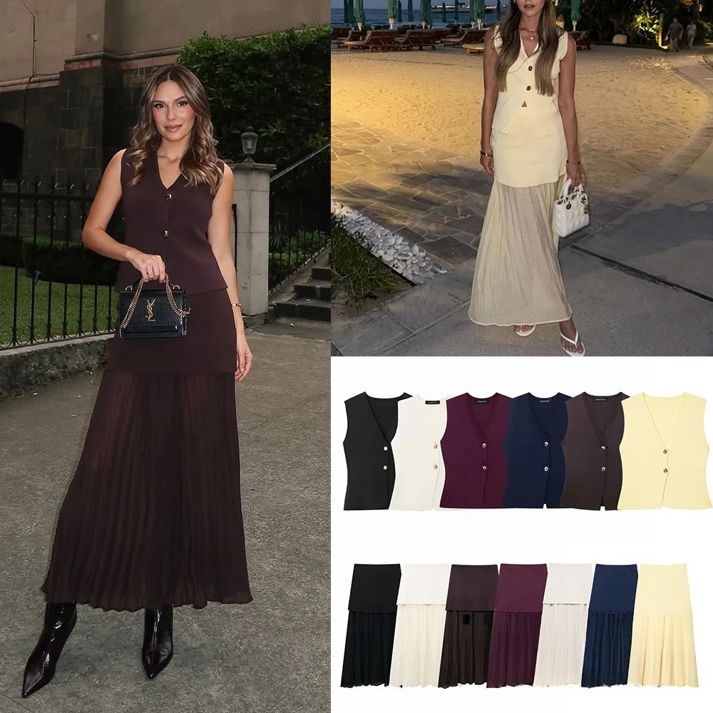 ชุดถักนิตติ้งสไตล์วินเทจสำหรับ - V Vintage Fashion บทวิจารณ์และราคา